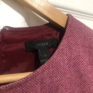 J. Crew Wool Dresses Cap Sleeve Sheath Dress Office Dress | Mauve Pink size 2